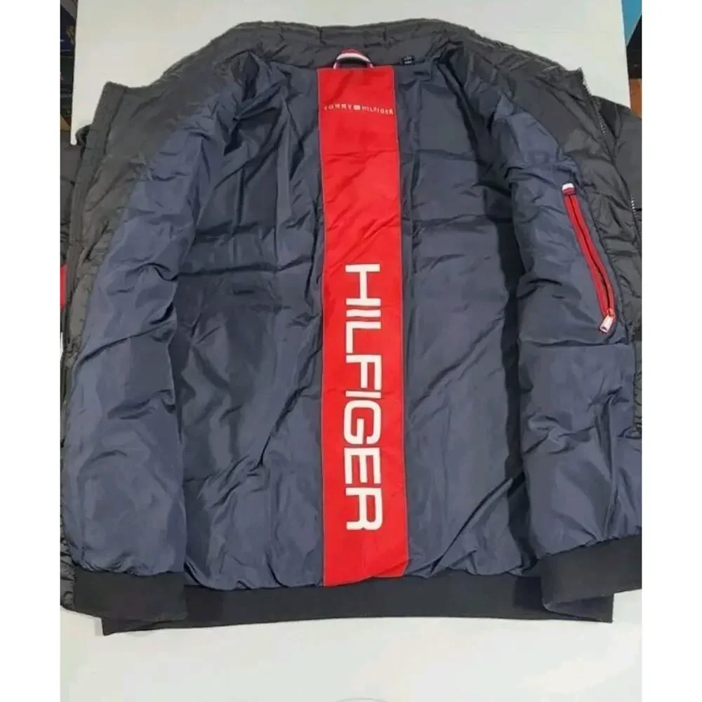 Tommy Hilfiger Ultra Loft Men's Red-White-Blue Puffer Bomber Jacket Size XXL